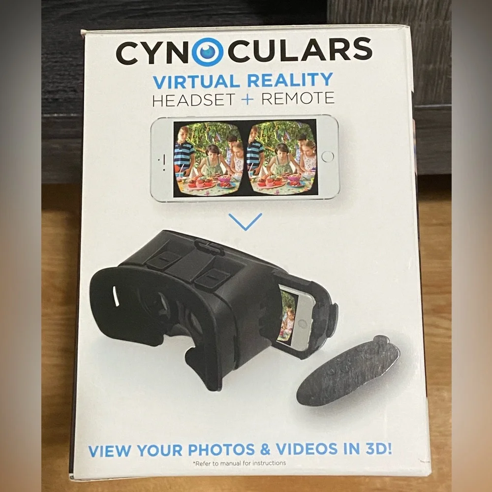 CYNOCULARS Virtual Reality Headset + Remote Brand New
